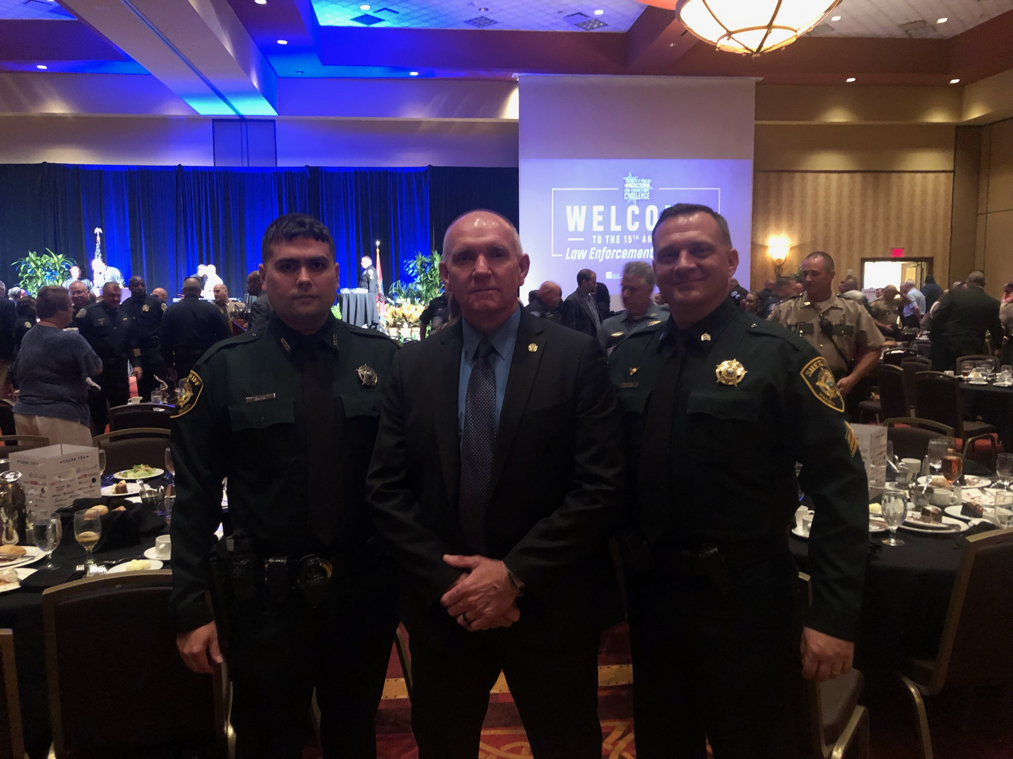 Richard King with supporters